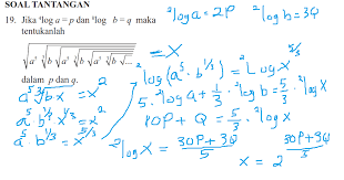 Jadi itulah tadi pembahasan latihan soal eksponen dan bentuk akar. Soal Tantangan Mtk Kelas 10 Logaritma Kurikulum 2013 Matematika