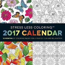 This is a printable calendar template for august 2019. Amazon Com Stress Less Coloring 2017 Wall Calendar 12 Months Of Coloring Pages For A Year Of Fun And Relaxation 0045079597457 Adams Media Books