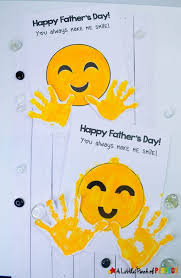 Make your loved ones happy with a beautiful greeting from a pure 🤍 heart, decorated with many different themed emojis! Father S Day Emoji Handprint Craft And Free Template