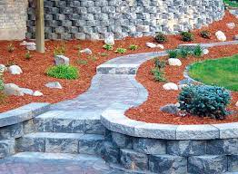 To finish the project, we round the. Round Face Retaining Wall Block Welcome To Londonstone Londonpaver And Londonboulder