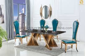 There is a sleeping area, more private and intimate, distribution spaces, such as corridors and anterooms, and service spaces, such as the kitchen and bathrooms. Italian Rose Gold Rectangle Luxury Marble Top Dining Table Sets With High Back Dining Chair D29 China Italian Dining Table Rectangle Table Made In China Com