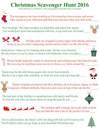 Printable Christmas Scavenger Hunt Clues 2016 Edition Christmas Scavenger Hunt Scavenger Hunt Clues Christmas Riddles