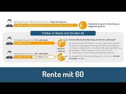 Nur so können sie sicherstellen, dass die ihnen. Rente Mit 60 So Klappt Es Ohne Einbussen Tipps Fakten