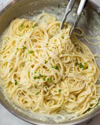This dish is perfect by itself or you can add chicken too! Garlic Parmesan Pasta One Pot The Cozy Cook