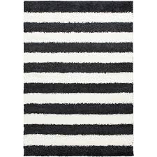 Black And White Striped Area Rug 5x7 Lyke Home Stripped Anthracite 5x7 Area Rug Black Area Rugs Rugs 8x10 Area Rugs