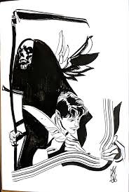 Dylan Dog Prototipo Frontespizio Comic Art Dylan Dog Monochromatic Art Character Design Inspiration