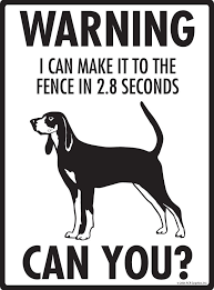 Black And Tan Coonhound Rescue Texas Warning Black And Tan Coonhound Fence Dog Signs 9 X 12 Coonhound Dog Signs Black And Tan