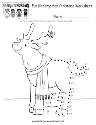 Fun Christmas Worksheet Free Kindergarten Holiday Worksheet For Kids