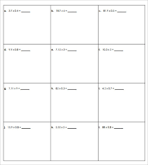 Some of the worksheets for this concept are decimals work, decimal multiplication 1, decimal multiplication, multiplying decimals date period, decimal multiplication tenths es1, multiply the. Free 8 Sample Multiplying Decimals Vertical Worksheet Templates In Pdf