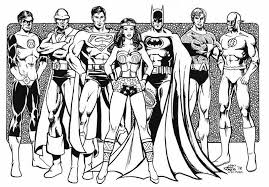 Justice League Superheroes Coloring Page Justice League Superheroes Superhero Coloring Pages Batman Coloring Pages