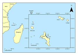 Map of seychelles area hotels: Location Map Showing The Position Of The Seychelles Archipelago In Download Scientific Diagram