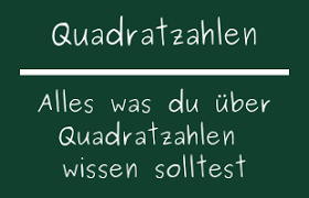 Leider kann man die quadratzahlen 1, 4, 9, 16, 25, 36, usw. Quadratzahlen Mathe In Der Mittelstufe Was Ist Wichtig