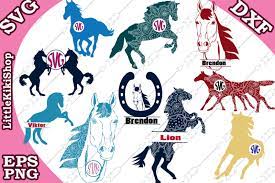 Download Free Horse Svg Horse Monogram Svg Horse Lover Svg Horse Frames Svg Crafter File