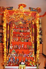 Naratri Kolu Goddess Decor Pooja Room Door Design Indian Dolls