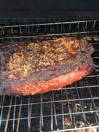 Make sure the meat is dry, then work the rub all over the meat. Smoked Corned Beef Brisket Smoked Corned Beef Smoked Corned Beef Brisket Corned Beef Brisket