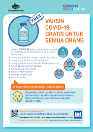 COVID-19 vaccination – VAKSIN COVID-19 GRATIS UNTUK SEMUA ORANG (COVID-19  vaccines are free for everyone) | Australian Government Department of  Health and Aged Care