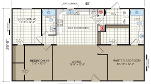 Two bedrooms may not be a mansion, but with the right layout it can be plenty of space for a growing family or even a swinging single. How To Read And Understand Mobile Home Floor Plans Mhvillage