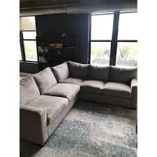 Although i love the size of the axis ii sectional these comments remind me that i did have issues with the back cushions losing their shape. Crate Barrel Axis Ii Sectional Sofa Aptdeco