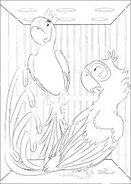Angry birds rio printable coloring pages new inside. Online Coloring Pages Coloring Page Blu And Jewel In A Cage Rio Coloring Pages Website