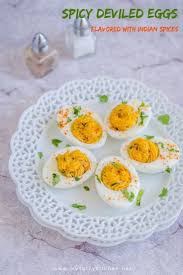 Spicy Curried Deviled Eggs Kids Friendly Recipe Myspicykitchen Recipe Kid Friendly Meals Spicy Deviled Eggs Recipe Deviled Eggs