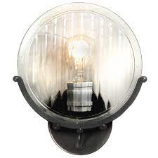 1915 Automobile Headlight Lens Sconce Headlight Lens Wall Lights Vintage Wall Lights