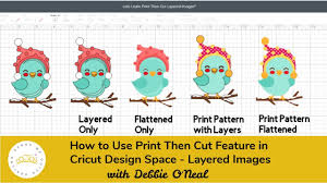 Lets Learn Cricut Print Then Cut With Layered Images Youtube