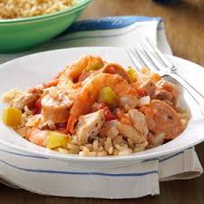 Meaty Slow Cooked Jambalaya Recipe Slow Cooker Jambalaya Seafood Stew Recipes Slow Cooker