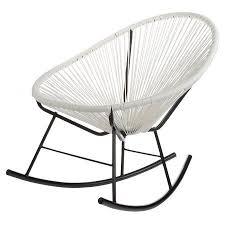 Black And White Patio Chairs Walmart Acapulco Outdoor Rocking Chair White Cord Walmart Com Outdoor Rocking Chairs Modern Outdoor Chairs Patio Rocking Chairs