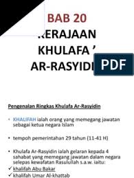 4.2 perkembangan yang ada pada masa khalifah ali adalah Khulafa Arrasyidin