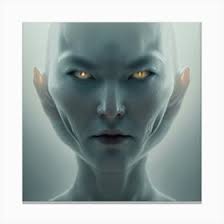 Alien Woman Canvas Print by Trevon Carter