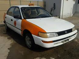 Varible intermittent windshield wipers w4.5l washer tank, tinted glass, temporary spare tire. 1993 Toyota Corolla Sale At Copart Middle East