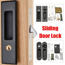 Keep in mind that even though pictures of the hardware. Matte Black Flush Handle Finger Pull For Sliding Barn Door Hardware With Lock Shopee Philippines