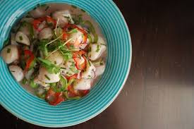 Squeeze the fresh lime juice, lemon juice, and orange juice into a small bowl or measuring cup. Ceviche For Beginners Easy Key Lime Scallop Ceviche Ceviche Ceviche Recipe Scallop Ceviche