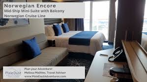 Located in the haven, these suites offer amazing ocean views, a wet bar and spacious balconies. Norwegian Encore Club Balcony Suite Previously Mid Ship Mini Suite Youtube