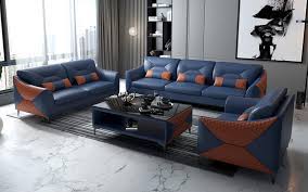 Bysic Leather Sofa Set In 2021 Leather Sofa Set Sofa Set Leather Sofa