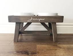 Modern Dog Feeder Farmhouse Dog Bowls Rustic Counrty Chic Etsy In 2020 Dog Food Stands Dog Table Raised Dog Bowls Diy