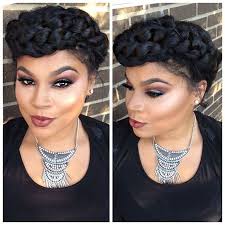 Rebecca Cunningham Beasley On Instagram Vintage Braided Updo Ready For Fall Y All Braidedup Natural Hair Styles Goddess Braids Hairstyles Hair Lengths