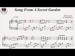 Secret Garden Song From A Secret Garden ноты для фортепиано Youtube Piano Youtube Why Song Songs