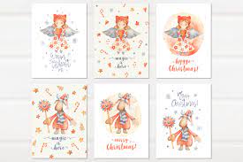 Download Hygge Christmas Watercolor Set By Lumitar Thehungryjpeg Com