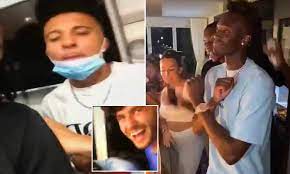 The england international striker is set to leave chelsea this summer after falling down the pecking order at. England S Jadon Sancho Ben Chillwell And Tammy Abraham Break Covid 19 Rules To Attend Party Daily Mail Online