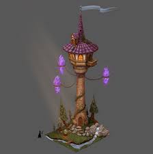Artstation Mage Tower Egor Klyuchnyk Minecraft Designs Minecraft Decorations Minecraft