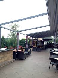 The ornamental design of steel and wrought iron fences will enhance the look of this outdoor area without obstructing any views. Restaurant Patio Ideas Photos Houzz