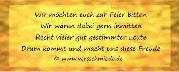 Geburtstag eine wunderschöne und zugleich persönliche note verleihen. Goldene Hochzeit Einladungen Einladungstexte Versschmiede