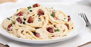 Spaghettini Style Carbonara Avec Pancetta Fantino Mondello Spaghettini Carbonara Pasta Dishes