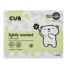 Cub Lightly Scented 480 Baby Wipes 6x80 Pack Coles Online