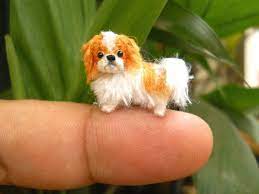 Miniature Japanese Chin Tiny Crochet Tiny Dog Stuffed Ot Suami Tiny Dogs Dog Stuffed Animal Miniature Dogs