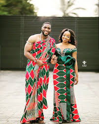 Ghanaian Bride And Groom In Traditional Dress For Wedding Remyma2k18 African Traditional Wedding Dress African Inspired Wedding African Attire