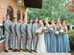 Dusty Blue Georgia Wedding Dusty Blue Bridesmaid Dresses Dusty Blue Weddings Bridal Parties Colors