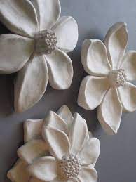 Flower Garden Wall Hanging Ceramic Wildflower Blackberry And Etsy Ceramic Flowers Flower Wall Art Ceramic Wall Art
