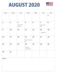 August 2020 Calendar With Holidays Usa Uk Canada India Australia In 2020 Holiday Calendar Calendar August Calendar